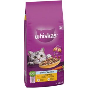 14kg 1+ Sterile Kip Whiskas Kattenvoer