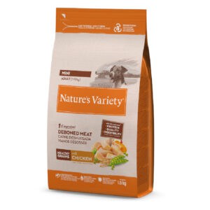1,5kg Nature's Variety Healthy Grains Mini Adult Kip droogvoer voor honden