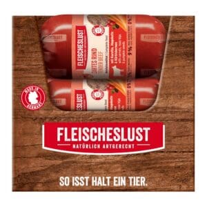 15x200g mals rundvlees met rozenbottel, wortel & pompoenpitten Fleischeslust Classic natvoer voor honden