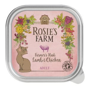 16x100g Adult Lam en Kip Rosie's Farm Kattenvoer