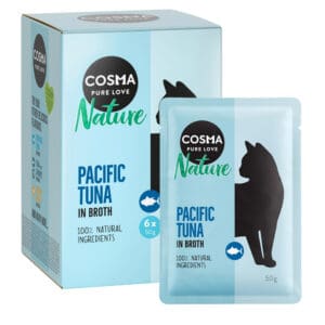 18x50g Nature Maaltijdzakjes Pacifische tonijn Cosma Kattenvoer
