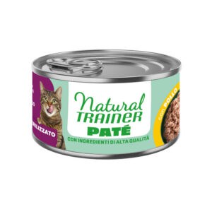 18x 85g Natural Trainer Sterilised Kip Kattenvoer nat