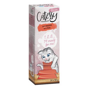 1 Catessy Mousse kuipjes 14 x 90 g - met Kalf