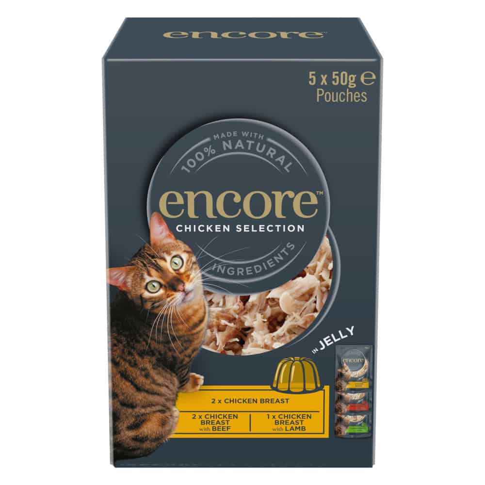 Encore Kip Selectie Jelly Pouch Mix Kattenvoer – 1 kg