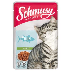 22x100g Tonijn Ragout in Gelei Schmusy Kattenvoer