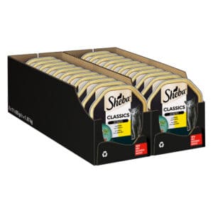 22x85g Kalf en Kip in Paté Sheba Classics Kattenvoer Kuipjes
