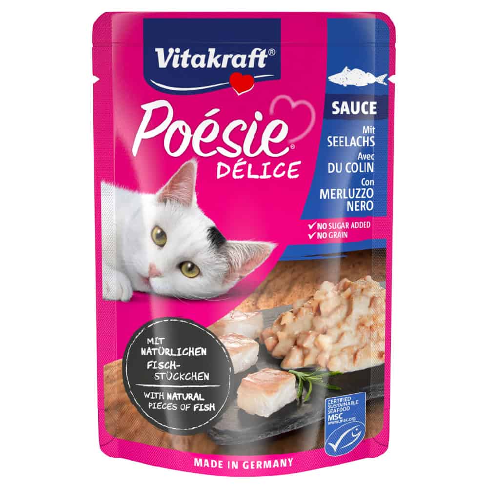 Vitakraft Poésie Délice Koolvis nat kattenvoer – 23 x 85 g