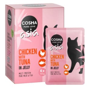 24x100g Maaltijdzakjes Kip & Tonijn Cosma Asia Kattenvoer