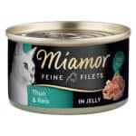 24 x 100g tonijn & rijst in gelei Miamor natvoer voor katten