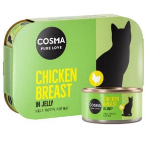 24x170g Kippenborst in Gelei Cosma Original Kattenvoer