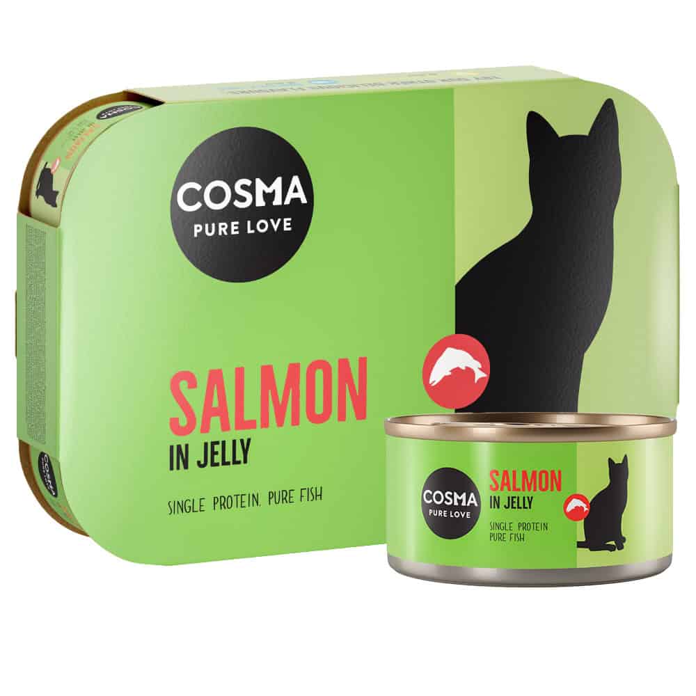 24x170g Zalm in Gelei Cosma Original Kattenvoer