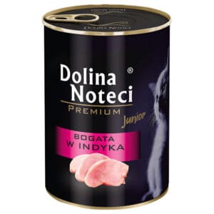 Dolina Noteci Premium Junior Rijk aan kalkoen Nat Kattenvoer – 24 x 400 g