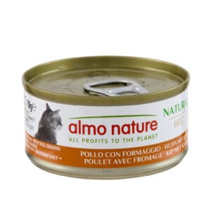 24x70g HFC Natural Kip met Kaas Almo Nature Kattenvoer