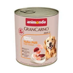 24x800g Adult Single Protein Puur kippenvlees animonda GranCarno Hondenvoer