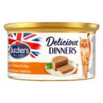 24x 85g Butcher’s Delicious Dinners Kat Kip & kalkoen Natvoer