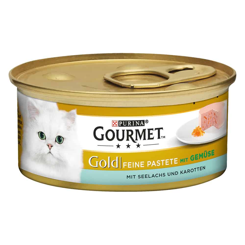 24 x 85 g Gourmet Koolvis & Wortel Gold Mousse Voordeelpakket Kattenvoer