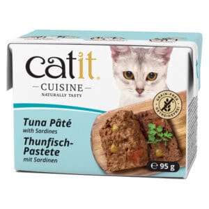 24x95g Catit Cuisine Paté Tonijn met Sardientjes natvoer voor katten