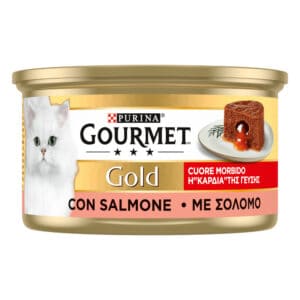 ! Gourmet Gold natvoer voor katten 24 x 85 g / 48 x 85 g - zalm Smeltende Kern 48 x 85 g