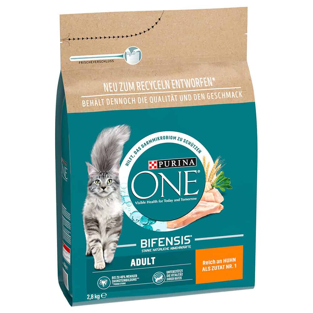 Purina ONE Adult Kip & Volkoren Granen Kattenvoer – 2,8 kg