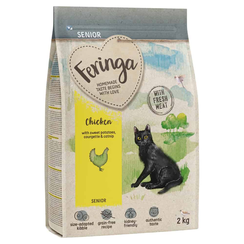 2kg Feringa Senior 7+ Kip droogvoer voor katten