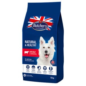 2x 10kg Butcher's Natural & Healthy met Rund hondenvoer droog