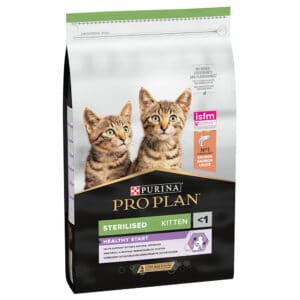 2 x 10 kg Purina Pro Plan Sterilised Kitten Rijk aan Zalm Droog Kattenvoer