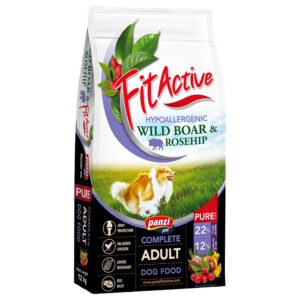2x 12 kg FitActive Pure Hypoallergenic everzwijn & rozenbottel hondenvoer droog