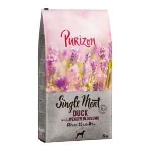 2x12kg Single Meat Adult Eend met Appel en Lavendelbloesem Purizon Hondenvoer