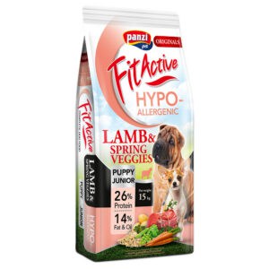 2x 15kg FitActive Originals Puppy Hypoallergenic lam hondenvoer droog