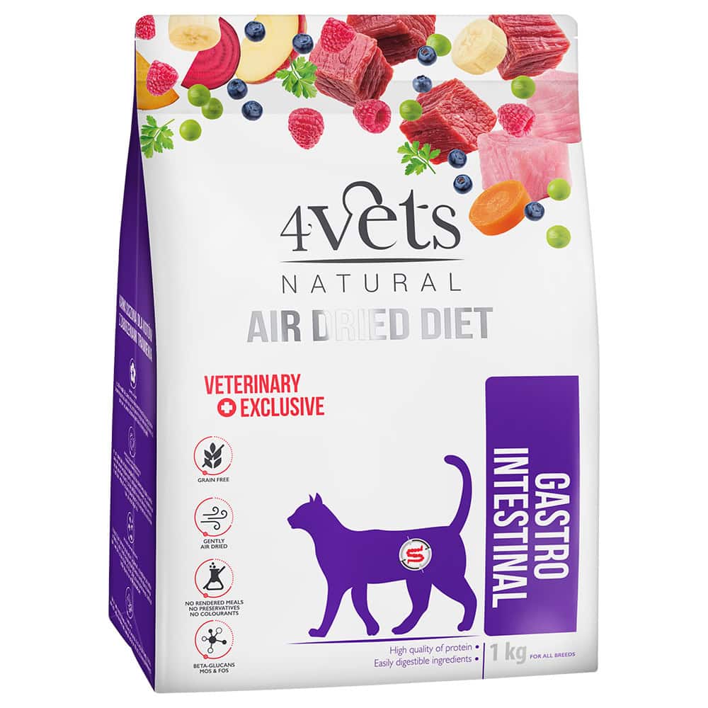 4Vets gastro intestinal droogvoer voor katten – 1 kg
