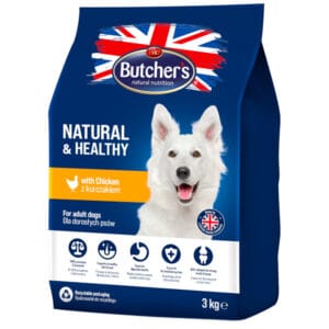 2x 3kg Butcher's Natural & Healthy met kip hondenvoer droog