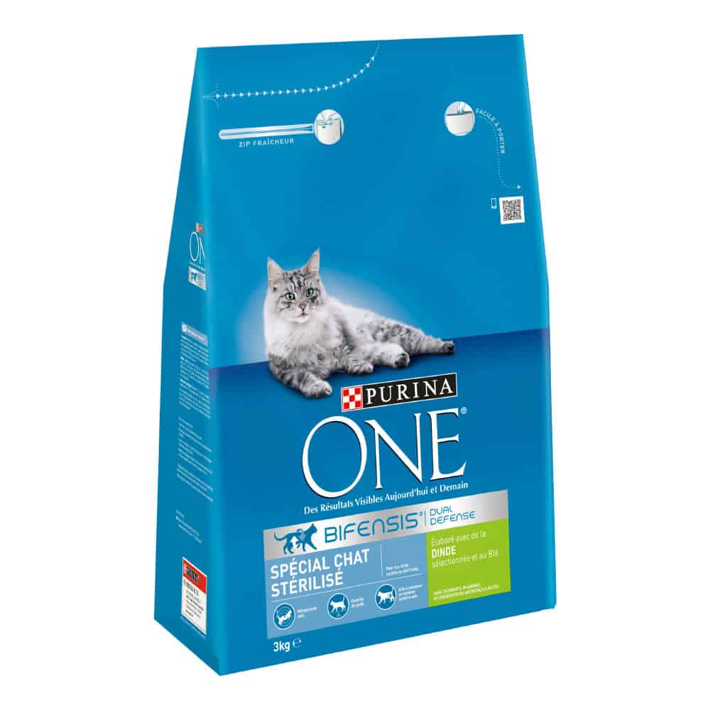 Purina ONE Gesteriliseerde Kalkoen – Kattenvoer – 2 x 3 kg