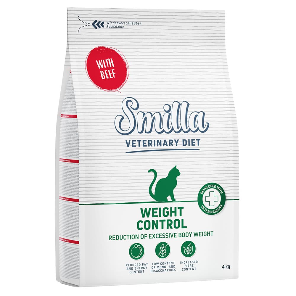 2x4kg Weight Control met Rund Smilla Veterinary Diet Kattenvoer