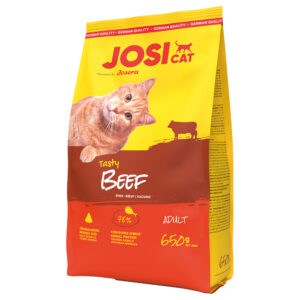 Josera JosiCat Heerlijk droog rundvlees kattenvoer – 650 g