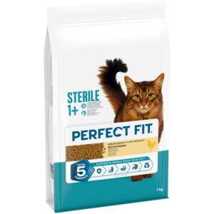 2x7kg Sterile 1+ Rijk aan Kip Perfect Fit Kattenvoer