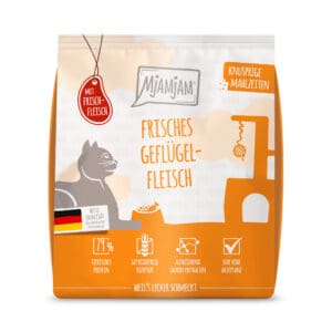 300 g MjAMjAM Knapperige Maaltijden Gevogelte Kattenvoer droog