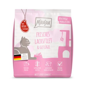 300g MjAMjAM Knapperige Maaltijden Zalm & Gevogelte Kattenvoer droog