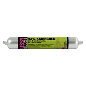 33x100g Pussy Deluxe gelei konijn, eend & verse zalm natvoer voor katten