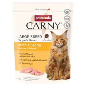 350g animonda Carny Large Breed kip + zalm droogvoer voor katten