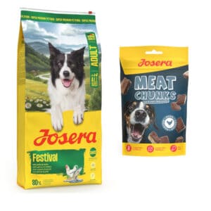 3 kg Josera droogvoer voor honden + Josera hondensnack gratis! - Adult Festival Zalm & Kip