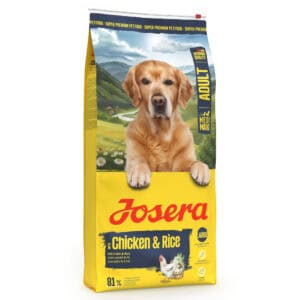 3 kg Josera Medi/Maxi Adult Kip & Rijst Droogvoer voor Honden