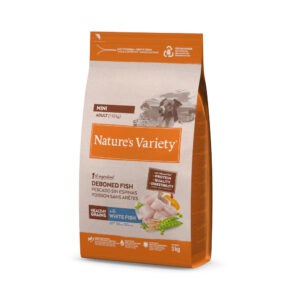 3kg Nature's Variety Healthy Grains Mini Adult Witvis droogvoer voor honden
