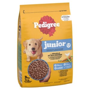 3 x 3 kg Pedigree Junior Gevogelte & Groente hondenvoer droog