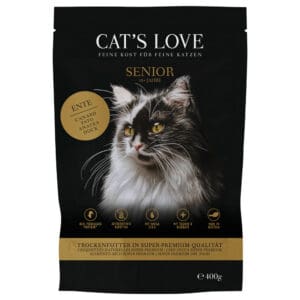 400g Cat's Love Senior Eend Droog Kattenvoer