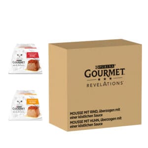 48 x 57 g Revelations Mousse Rund en Kip Gourmet Kattenvoer