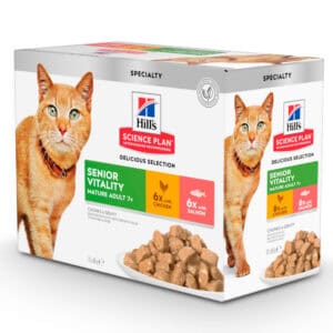 48x85g Adult 7+ Youthful Vitality Hill's Science Plan Kattenvoer