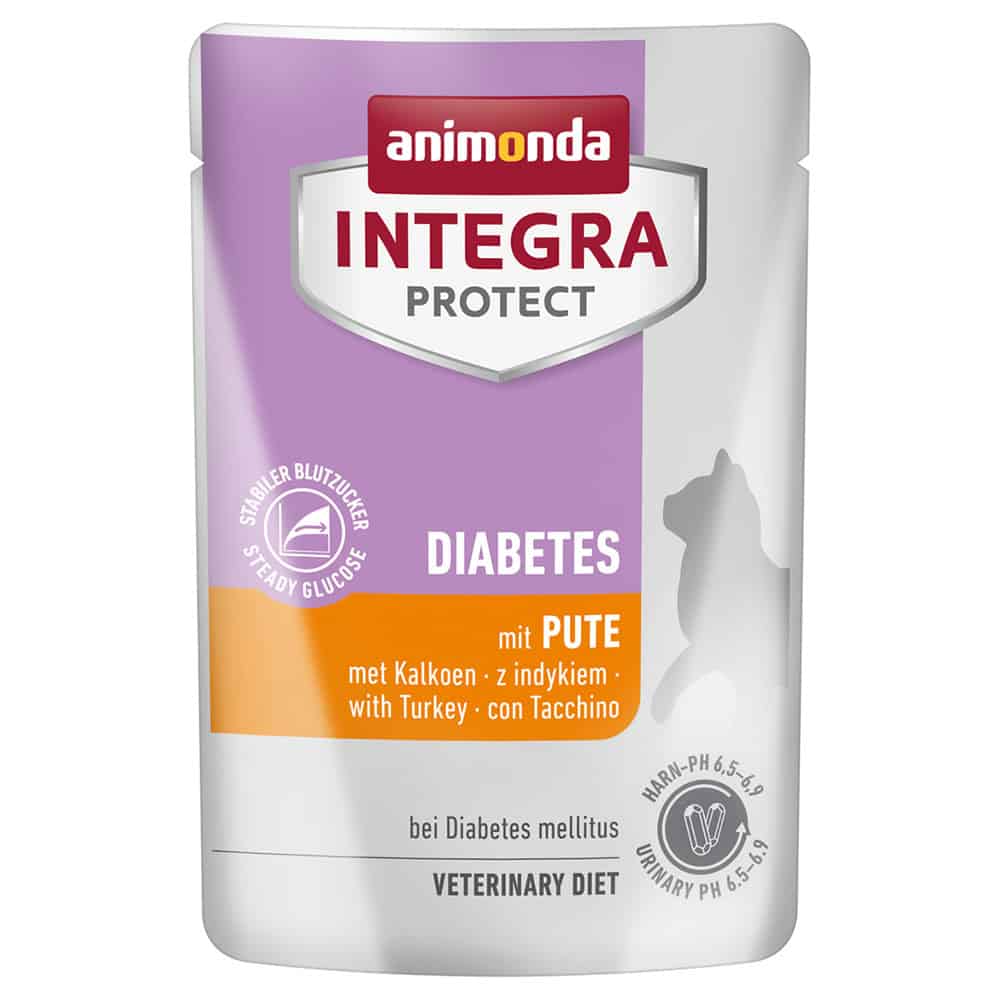 48x 85g Animonda Integra Protect Adult Diabetes Kalkoen Kattenvoer nat