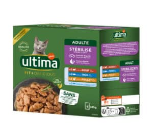 Affinity Ultima Ultima Sterilized Mix II (Kip, Rundvlees, Tonijn, Zoutwatervissen) Kattenvoer nat – 8 x 85 g