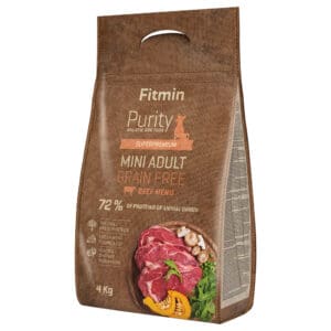 4 kg Fitmin dog Purity Adult Mini Graanvrij Rund hondenvoer droog