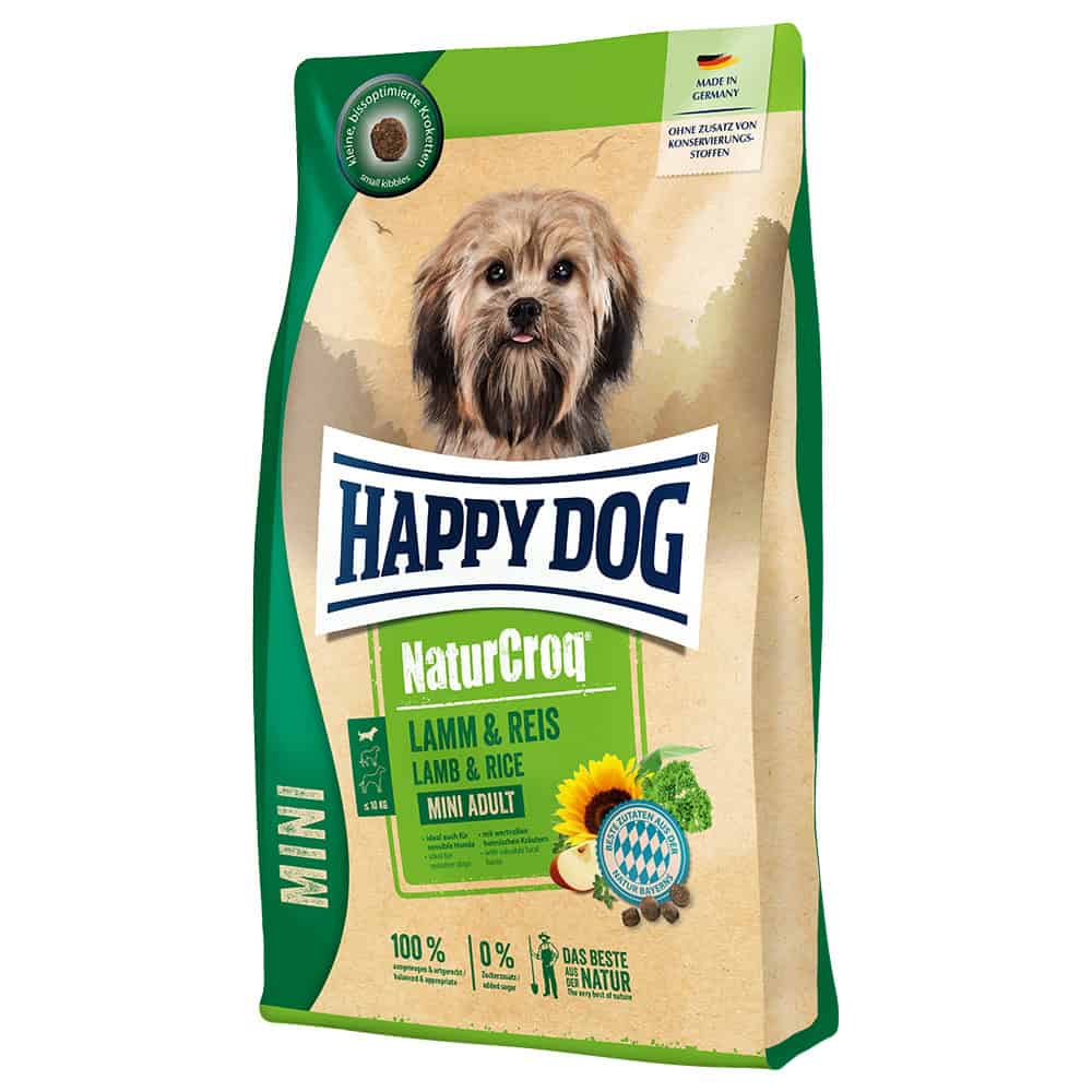 4kg Lam & Rijst NaturCroq Mini Adult Happy Dog droogvoer voor honden
